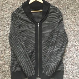 Striped black cardigan